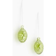 Green Easter Decorations H&M 2-Pack Glass Decorations Lime Green Easter Decoration