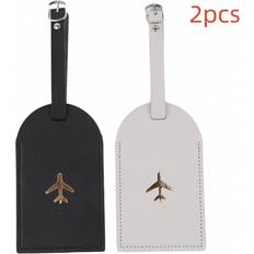 Multicoloured Travel Accessories Shein 2pcs Lightweight PU Leather Airplane Set