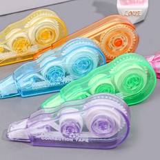 Multicoloured Correction Tape & Fluid Shein 2 6pcs Mixed Colorful Press Type Tape