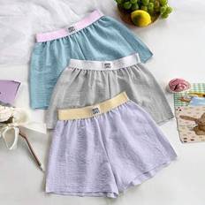 Stripes Pyjamas Shein Plus Size Woven Elastic Waist Pajama Bottoms Sleep Shorts
