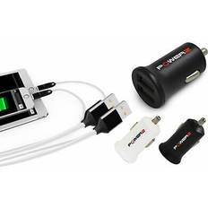 Fx Powerz 2.4amp Dual USB Car Charger White