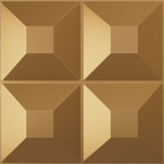 Sheet Materials Ekena Millwork EnduraWall Decorative 3D Wall Panel Bright Coat Gold