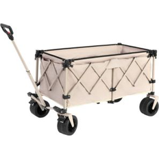 Utility Wagons Mondawe 300L Folding Beach Wagon Beige Khaki