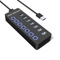 USB Hubs Lukyamzn 7 Port USB 3.0 Hub Splitter