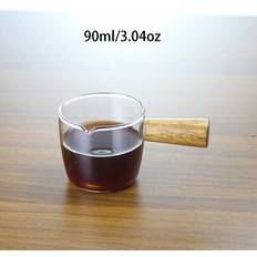 Glass Milk Jugs Shein Borosilicate Glass Mini Wood Handle Pitcher Milk Jug