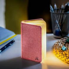 Gingko Smart Book 2.5 x B 9 x L 12.5 cm Hør Lyserød Bordlampe