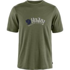 Gröna - Gång & Vandring T-shirts Fjällräven Hoja Wool T-shirt M Laurel Green
