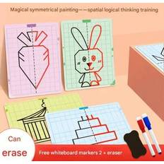 Multicoloured Sketch & Drawing Pads Shein 20 Symmetric Pattern Grid Drawings Set