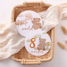 Milestone Cards Shein Baby Bear Milestone Cards Set