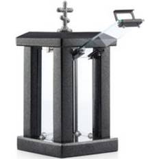NOVECRAFTO Granite Memorial Large Outdoor Candle Lantern