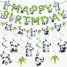 Shein New Panda Theme Birthday Party Decoration Set