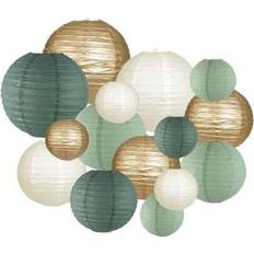 Shein 15pcs Round Paper Lanterns Decoration