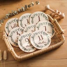 Milestone Cards Shein Set Of 8 Wooden Eucalyptus Milestone Cards