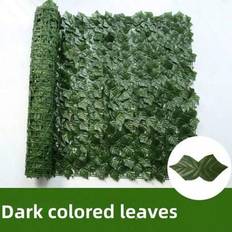 Fence panels Shein Artificial Green Leaf Fence Panels 1M 3M