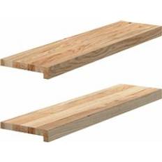 Window Sills Berkfield Home Sills 2 Pcs Untreated 80x20x2 cm Solid Wood Oak Brown Medium Window Sill