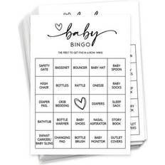 Drinking Games Shein Gender Reveal Birthday Bingo Game 50 Cards