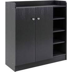 Aluminium Shoe Racks Shein Storage Cabinet Two Doors Adjustable 4 Shelves Shoe Rack