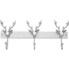 Premier Housewares 3 Stag Head Wall Mountable Hanger Coat Hook