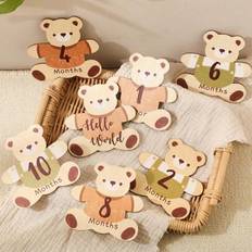 Milestone Cards on sale Shein Cute Bear Shaped Milestone Cards