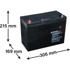 6FM90X 12V 90Ah Förbrukningsbatteri