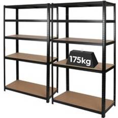 Harbour Housewares 5-Tier Steel Garage Units Set Shelving System 2pcs