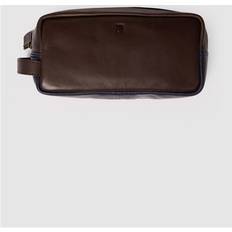 Brown Toiletry Bags Sophos Brown Leather Washbag