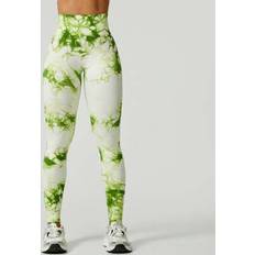 Tie Dye Tights & Stay-Ups Shein Seamless Elastic Contrast Tie-Dye Leggings - Spring