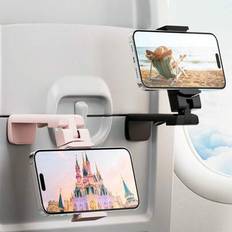 Airplane Travel Essentials Phone Holder 2pcs Black/Pink