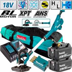 Batterier Girafslibere Makita DSL801RTEU Børstefri Skivesliber 1000 rpm