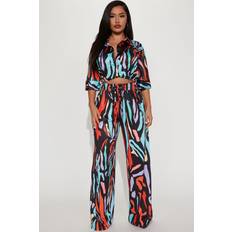 Base Layer Sets Fashion Nova Full Of Color Pant Set - Multi Color
