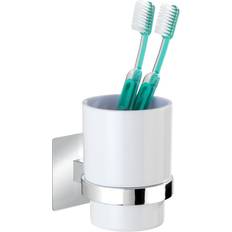 Wenko Toothbrush Holders Wenko Turbo-Loc Quadro Chrome Toothbrush Holder