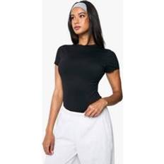 Shapewear & Under Garments boohoo Peached Sculpt Short Sleeve Bodysuit - Black