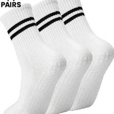 Shein Pilates Non-Slip Yoga Grip Socks - White