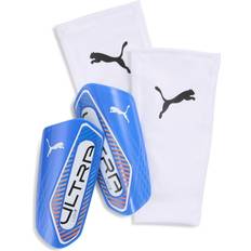 Blue Shin Guards Puma Ultra Light Football Sleeve Shinguards Large