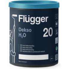 Flügger Dekso 20 H2O Vådrumsmaling Hvid 0.7L
