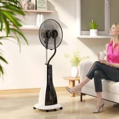 Fans Homcom Pedestal Misting Fan 50l x 40w x 125h cm