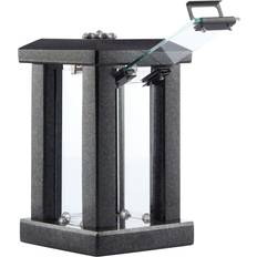 NOVECRAFTO Granite Memorial with Flower One Size Lantern