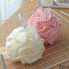 Shein Bath Ball Scrub Flower Mesh Pad 2 4 Packs
