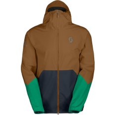 Running Rain Clothes Scott Jacket Explorair Light Dryo Waterproof Jacket - Brown/Dark Blue
