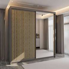 Brayden Studio Sliding 217cm H Wardrobe
