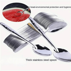 Stainless Steel Long Spoons Shein 10pcs Stainless Steel Rose Spoons Set Long Spoon