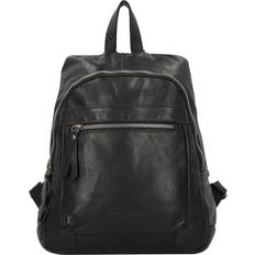 Greenburry Colombiana City Leather Backpack - Black