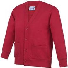 Pocket Cardigans Children's Clothing AWDis Academy Button Up School Cardigan Pack of 2 - Dark Red