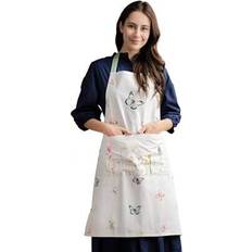 Aprons Shein Cotton Apron For Women With Pocket Kitchen - Waitress