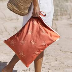 Brown Cosmetic Bags Shein Sun Print Waterproof Travel Storage Bag