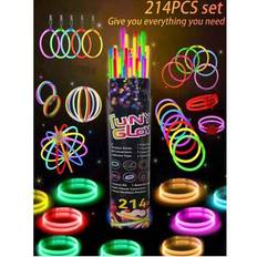 Shein 214 Pieces 8-Inch Party Glow Stick Set