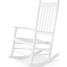 White Outdoor Rocking Chairs Lark Manor Solid Outdoor Wood Rocking Chair 25cm W x 33.8cm D