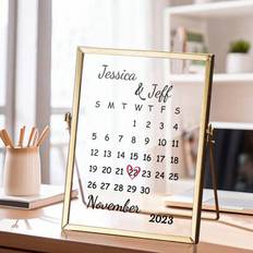 Shein Personalized Acrylic Calendar Frame Plaque Decorative Item