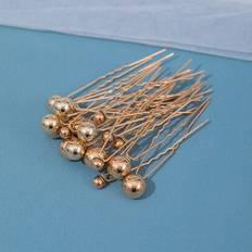Hair Pins Shein 18pcs Round Decor Bridal Hair Pin