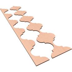 Sheet Materials Ekena Millwork Marrakesh Adjustable Wood Decorative Slat Wall Panel Kit